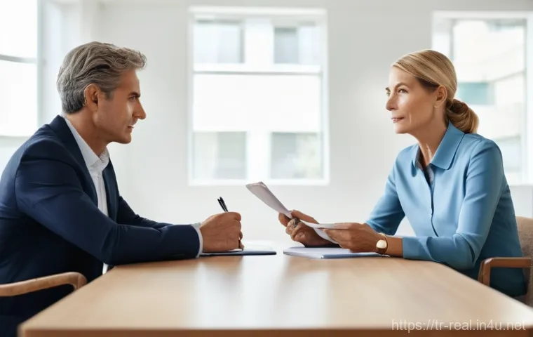 공인중개사와 부동산 거래 분쟁 해결 사례 - **Prompt:** A focused woman in her 40s, dressed in a smart business casual outfit, meticulously revi... 공인중개사와 부동산 거래 분쟁 해결 사례 - **Prompt:** A focused woman in her 40s, dressed in a smart business casual outfit, meticulously revi...