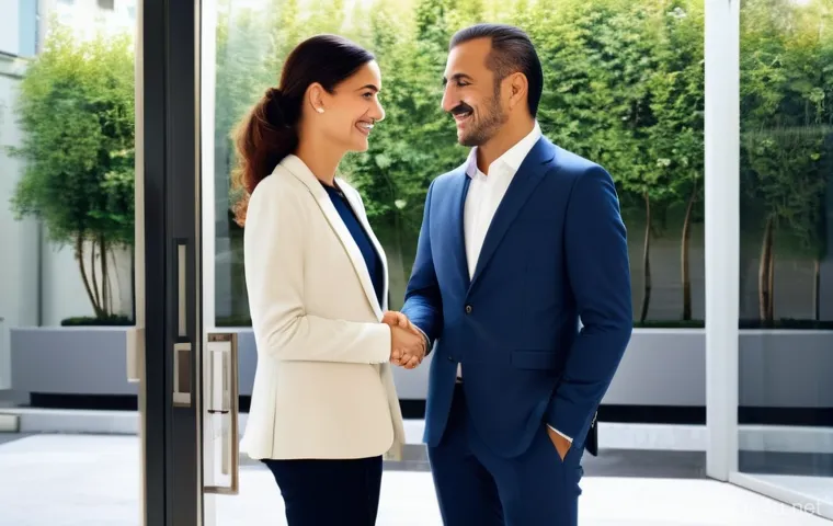 공인중개사로서 고객 신뢰 쌓는 법 - **Prompt: The Warm First Impression**
"A highly professional and friendly Turkish real estate ag...