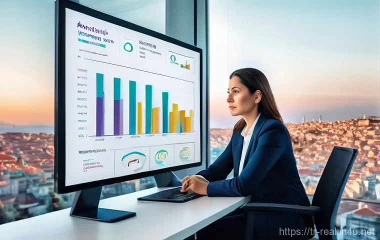 공인중개사와 최신 부동산 기술의 접목 방법 - **Immersive Virtual Property Tour Experience:** A potential homebuyer, mid-30s, professionally dress... 공인중개사와 최신 부동산 기술의 접목 방법 - **Immersive Virtual Property Tour Experience:** A potential homebuyer, mid-30s, professionally dress...