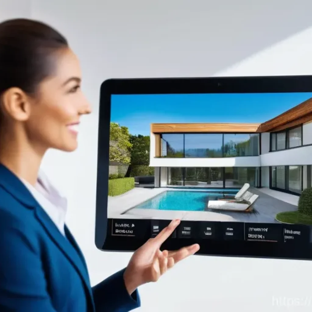 공인중개사 부동산 중개 플랫폼 비교 - **Prompt:** A modern, professional real estate agent, either male or female, in a bright and contemp...