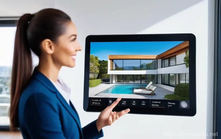 공인중개사 부동산 중개 플랫폼 비교 - **Prompt:** A modern, professional real estate agent, either male or female, in a bright and contemp...