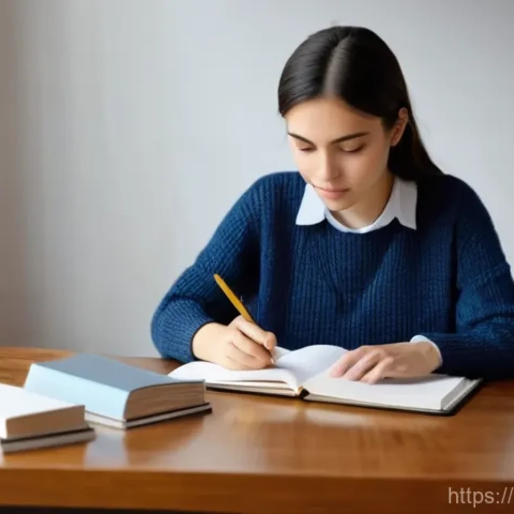 공인중개사 시험 준비를 위한 실용적인 조언 - **Prompt:** "A young adult (gender-neutral, perhaps a woman in her late 20s or early 30s) is deeply ...