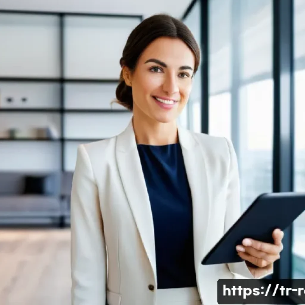 공인중개사 시험 대비 최신 강의 활용법 - **Prompt 1: The Modern Real Estate Professional in Action**
    A dynamic, eye-level shot of a confi...