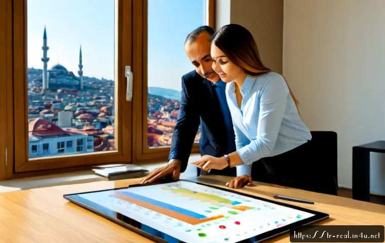 Home 30 공인중개사 부동산 마케팅 사례 분석 - Photorealistic real estate marketing case analysis in Istanbul, Turkish female property agent and mi...