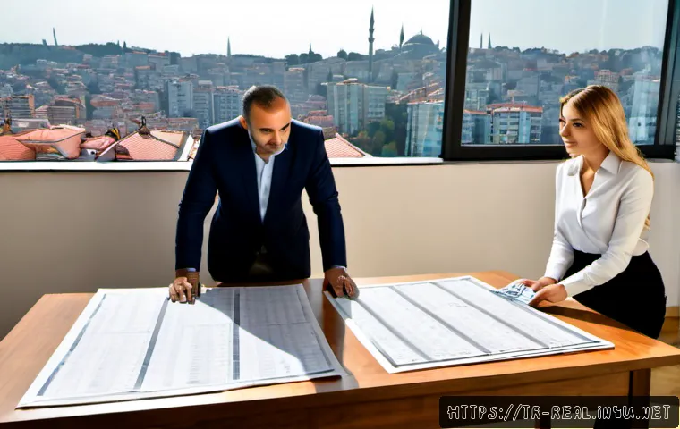 Home 17 공인중개사 자격증 활용 부동산 사업 확장 - Photorealistic Turkish real estate professional expanding a property business, confident middle-aged...
